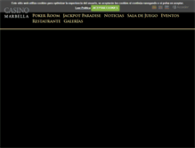 Tablet Screenshot of casinomarbella.com